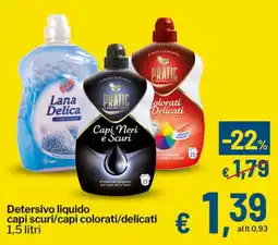 Qui Discount Detersivo liquido capi scuri/capi colorati/delicati offerta