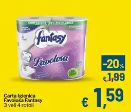 Qui Discount Carta Igienica Favolosa Fantasy offerta