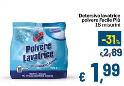 Qui Discount Detersivo lavatrice polvere Facile Più offerta