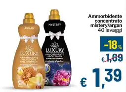Qui Discount LUXURY Ammorbidente concentrato mistery/argan offerta