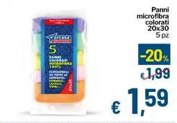 Qui Discount Panni microfibra colorati 20x30 offerta
