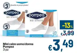 Qui Discount Mini calze uomo/donna Pompea offerta