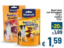 Qui Discount Beef stick con formaggio/ rustico offerta