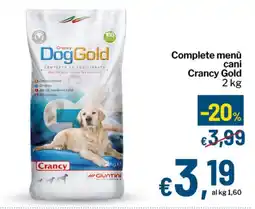 Qui Discount Complete menù cani Crancy Gold offerta