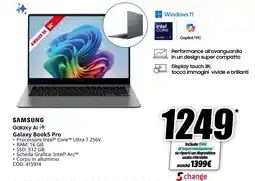 MediaWorld SAMSUNG Galaxy Book5 Pro offerta
