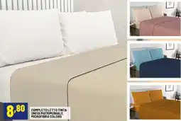 Risparmio Casa Completo letto tinta unita matrimoniale microfibra colors offerta