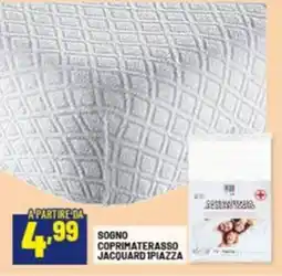 Risparmio Casa Sogno coprimaterasso jacquard 1 piazza offerta