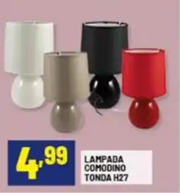 Risparmio Casa Lampada comodino tonda h27 offerta