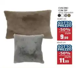 Happy Casa Cuscino con zip 30 x 50 cm offerta