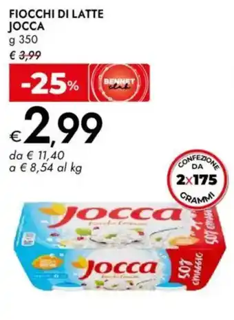 Bennet Fiocchi di latte JOCCA offerta