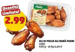 PENNY Ali di pollo ali babà FILENI offerta
