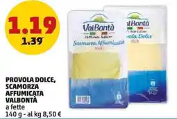 PENNY Provola dolce, scamorza affumicata VALBONTÀ offerta