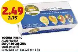 PENNY Yogurt intero alla frutta SAPOR DI CASCINA offerta