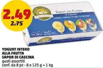 PENNY Yogurt intero alla frutta SAPOR DI CASCINA offerta