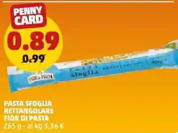PENNY Pasta sfoglia rettangolare FIOR DI PASTA offerta