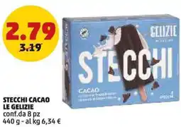 PENNY Stecchi cacao LE GELIZIE offerta