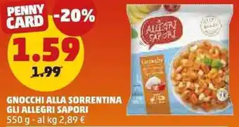 PENNY Gnocchi alla sorrentina GLI ALLEGRI SAPORI offerta