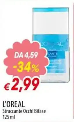 IperFamila L'OREAL Struccante Occhi Bifase offerta