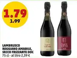 PENNY Lambrusco reggiano amabile, secco frizzante DOC offerta