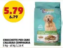 PENNY Crocchette per cane L'ALLEGRA COMPAGNIA offerta