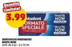 PENNY Dentifricio mentadent white now offerta
