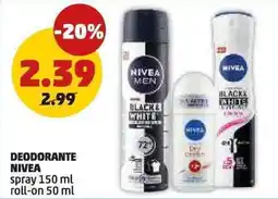 PENNY Deodorante NIVEA spray-roll-on offerta