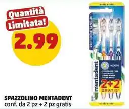 PENNY Spazzolino MENTADENT offerta