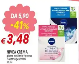 IperFamila NIVEA CREMA giorno nutriente / giorno e notte rigenerante offerta