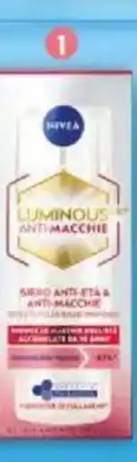 IperFamila NIVEA Cellular Luminous630 Siero Anti-Età & Anti-Macchie 2-in-1 offerta