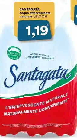 Supermercati Pasquale Prisco SANTAGATA acqua effervescente naturale offerta