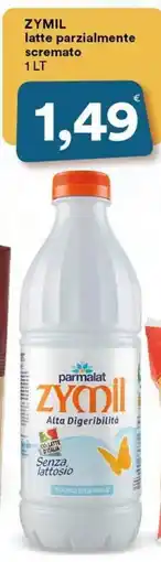 Supermercati Pasquale Prisco ZYMIL latte parzialmente scremato offerta
