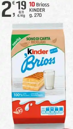 Supermercati Dok 10 Brioss KINDER offerta