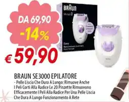 IperFamila BRAUN se3000 epilatore offerta