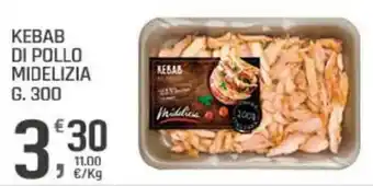 Supermercati Dok Kebab di pollo midelizia offerta