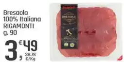 Supermercati Dok Bresaola 100% Italiana RIGAMONTI offerta