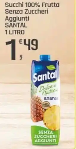 Supermercati Dok Succhi 100% Frutta Senza Zuccheri Aggiunti SANTAL offerta