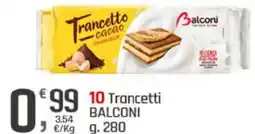Supermercati Dok 10 Trancetti BALCONI offerta