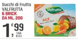 Supermercati Dok Succhi di Frutta VALFRUTTA offerta