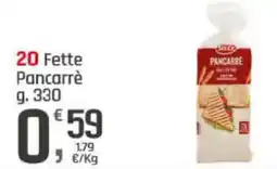 Supermercati Dok 20 fette pancarrè pancarre SELEX offerta