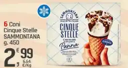 Supermercati Dok 6 Coni Cinque Stelle SAMMONTANA offerta