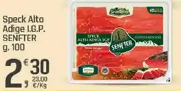 Supermercati Dok Speck Alto Adige I.G.P. SENFTER offerta