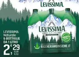 Supermercati Dok LEVISSIMA Naturale 6 bottiglie offerta