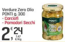 Supermercati Dok Verdure Zero Olio PONTI offerta