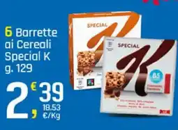Supermercati Dok 6 Barrette ai Cereali Special K offerta