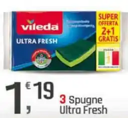 Supermercati Dok 3 Spugne Ultra Fresh vileda offerta