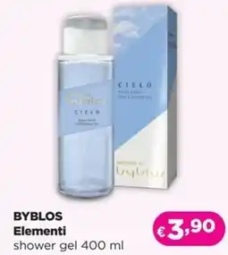 La Saponeria BYBLOS Elementi shower gel offerta