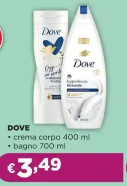 La Saponeria DOVE crema corpo - bagno offerta