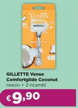 La Saponeria GILLETTE Venus Comfortglide Coconut rasoio + 2 ricambi offerta