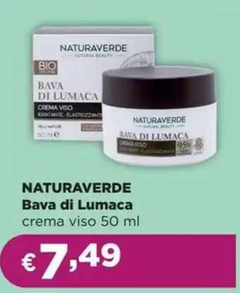 La Saponeria NATURAVERDE Bava di Lumaca crema viso offerta