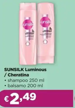 La Saponeria SUNSILK Luminous / Cheratina • shampoo - balsamo offerta